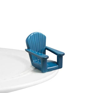 Nora Fleming Chillin Chair Blue Mini