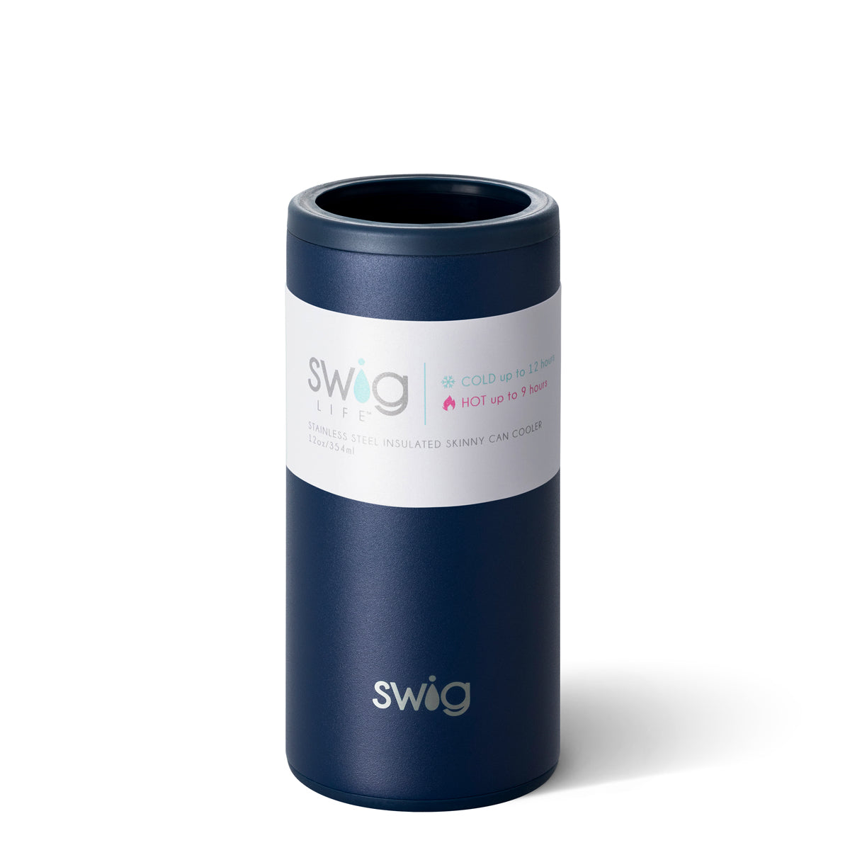 Swig 12oz Skinny Can Cooler - Matte Navy