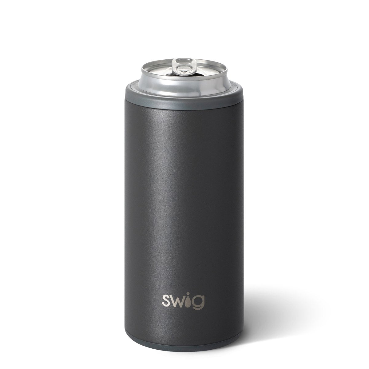 Swig 12oz Skinny Can - Matte grey